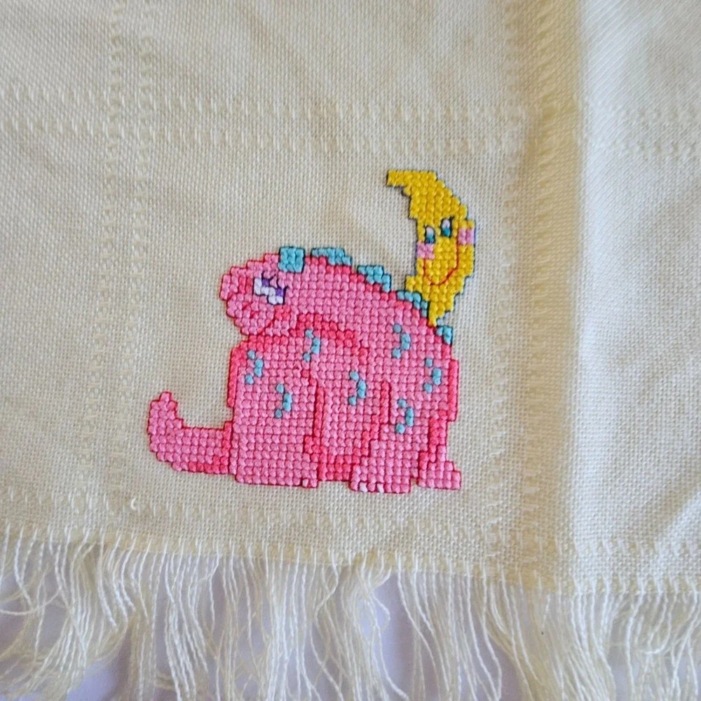 Vintage Baby Afghan 23x40